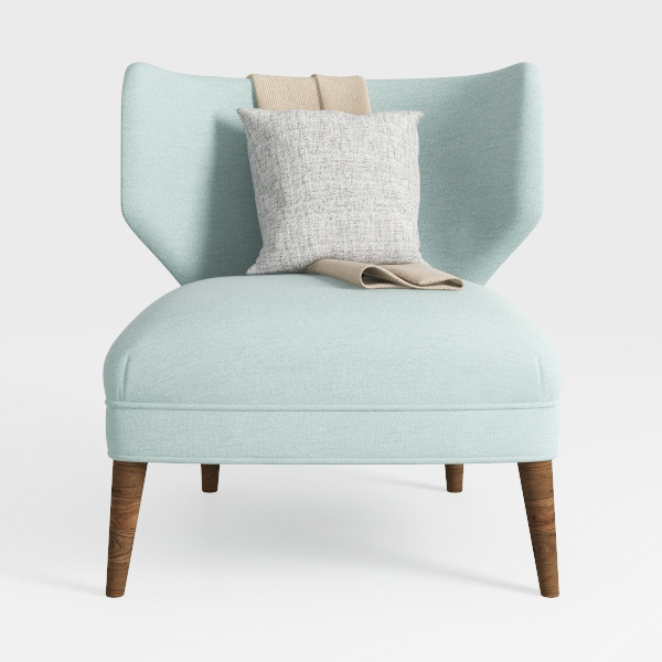 SIMPLIHOME Harrah Accent Chair - 33 inch Wide Upho