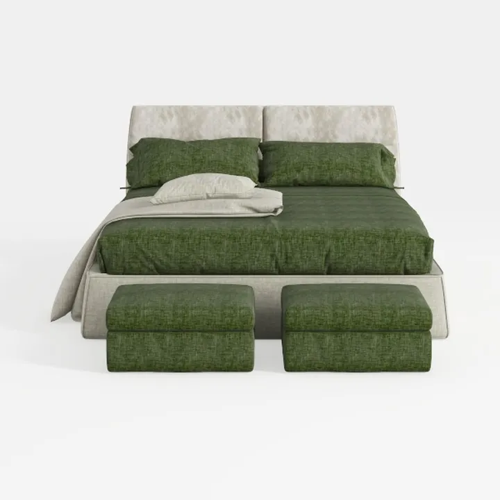 Trinity Green Wood Frame California King Platform 