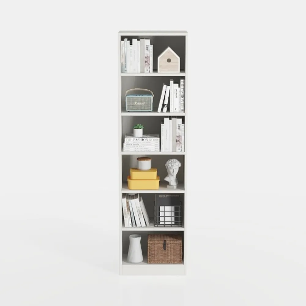 SUPER DEAL Narrow Bookcase and Bookshelf, 5-Tier