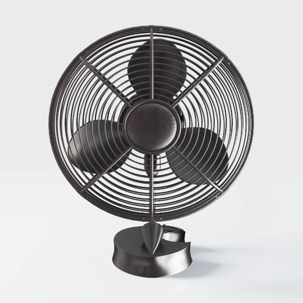 HOLMES 12" Table Fan, 75° Oscillation, 3 Speeds