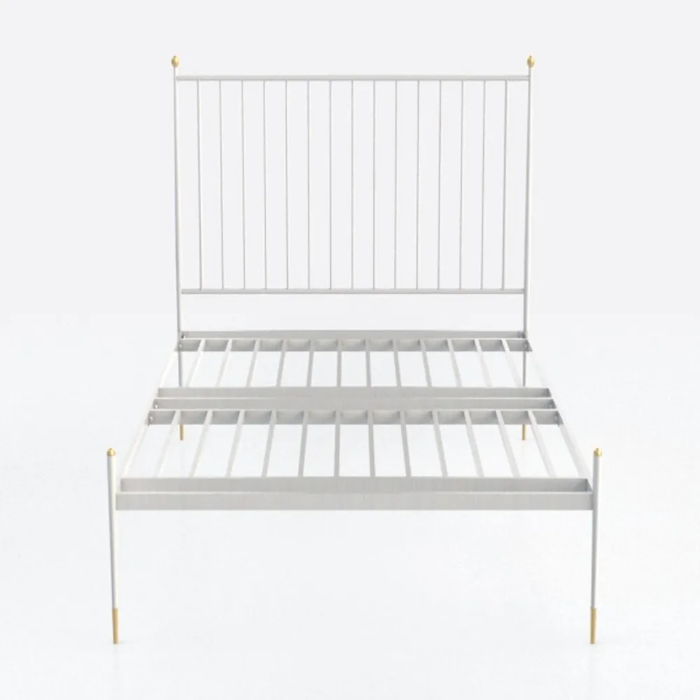 Pemberly Row Contemporary Transitional Metal White