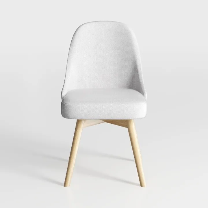 Minimalist Fabric Wood Dining Chair 3D Model
