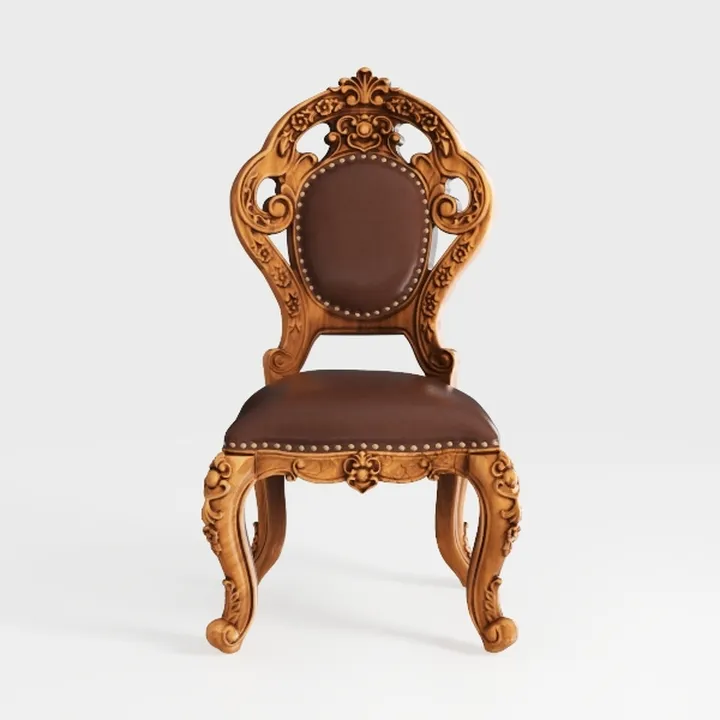 Caprock Brown Cherry and Tan Fabric Dining Chairs 