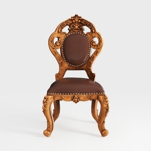 Caprock Brown Cherry and Tan Fabric Dining Chairs 