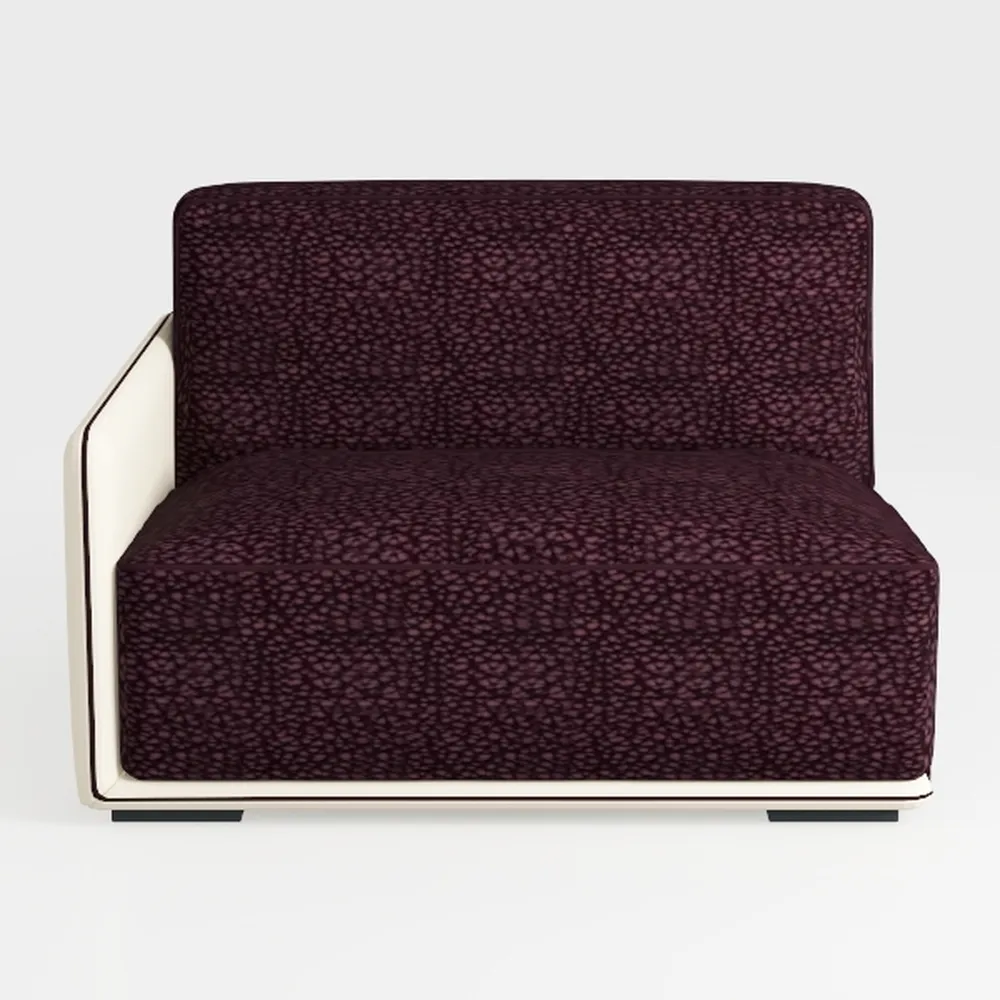 Luxury Collection 107.9 in. Square Arm 2-Piece Che