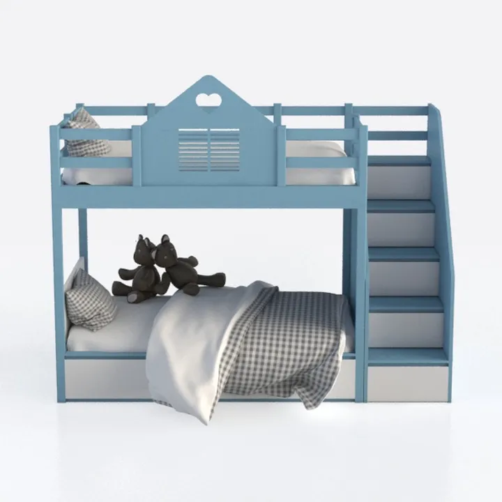 CITYLIGHT Twin Over Twin Bunk Bed with Trundle and