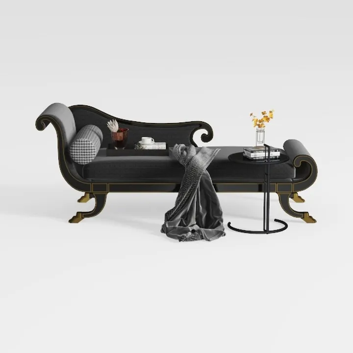 58 in. Square Arm Velvet Rectangle Sofa with Nailh