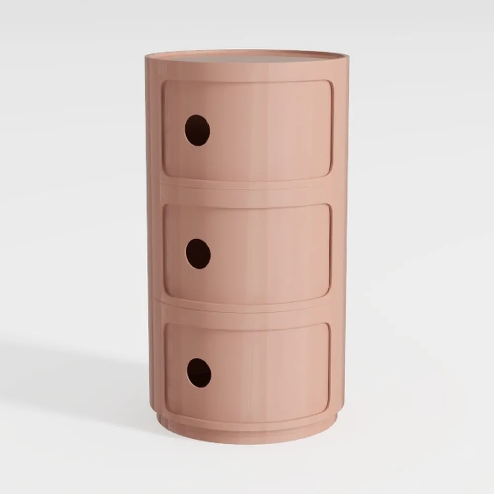 Round Modern Simple Plastic Locker Side Table