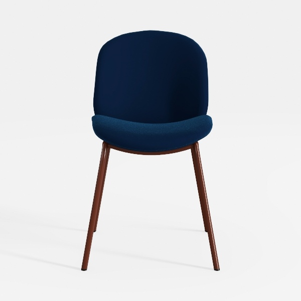 CangLong Modern Velvet Chairs with Metal Legs for