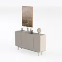 side table-Entry Elegance Left 45 Degree View