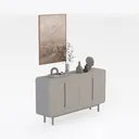 side table-Entry Elegance Right 45 Degree View