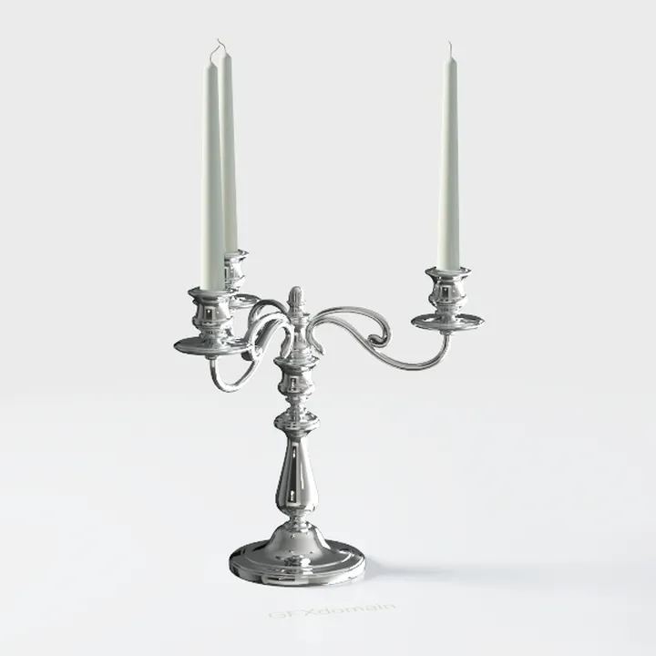 Peohud 5-Candle Metal Candelabra, 10 Inch Tall 5