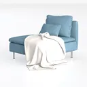 Sedia da Pavimento Poltrona da Balcone Base in Legno massello Divano Pieghevole Piccolo Divano Regolazione dello Schienale a 5 velocità Pedale può Essere utilizzato da Solo Piccolo appartame Left 45 Degree View