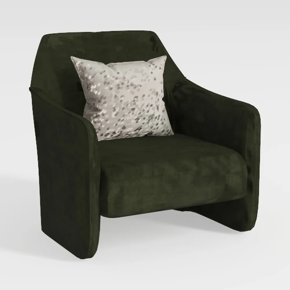 41.4" Chenille Oversized Accent Chair, Comfy