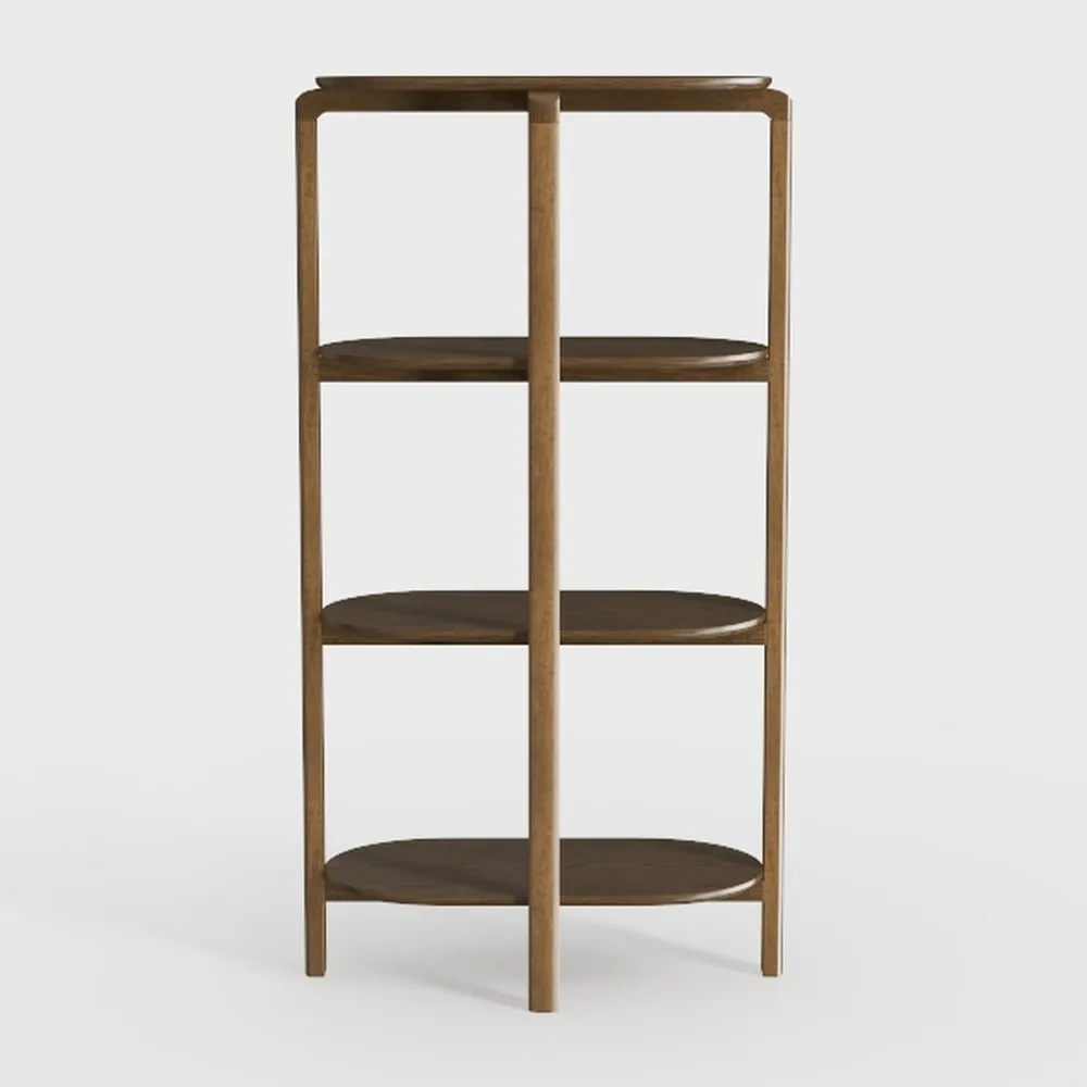 VaeFae Teak Bathroom Shelf, 4-Tier Storage Shelf