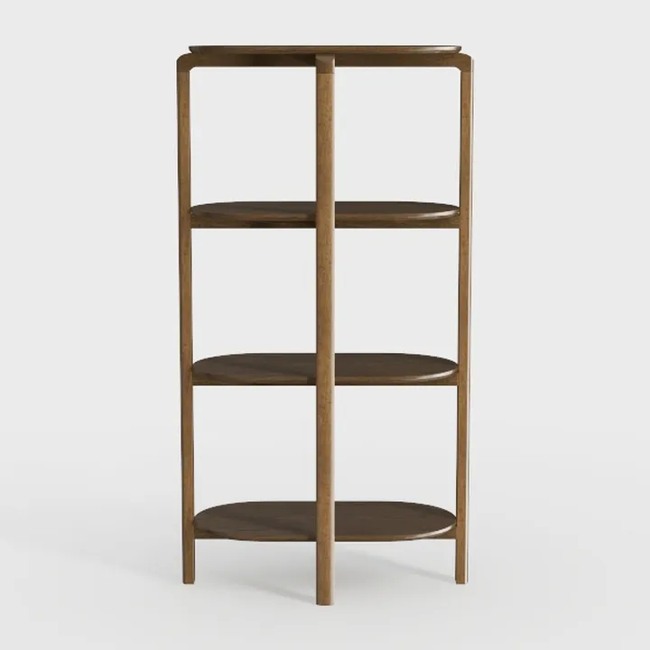 VaeFae Teak Bathroom Shelf, 4-Tier Storage Shelf