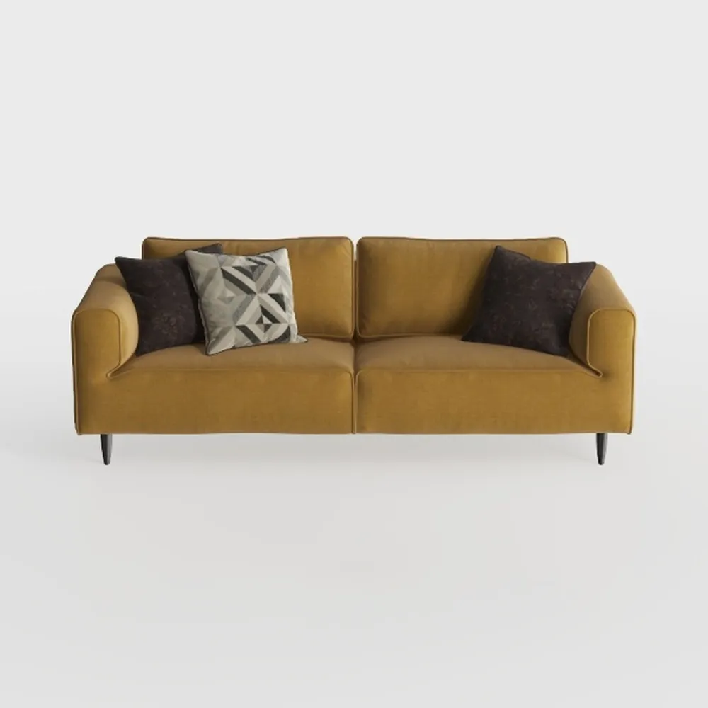 INSTORY Velvet Sofa Modern Couch Tufted Loveseat w
