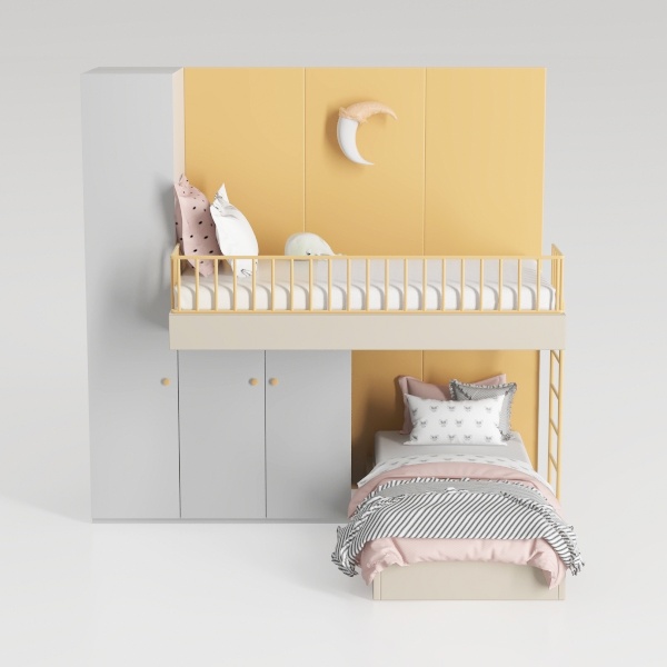 Giantex Twin Over Twin Bunk Bed, Solid Wood Bunk B