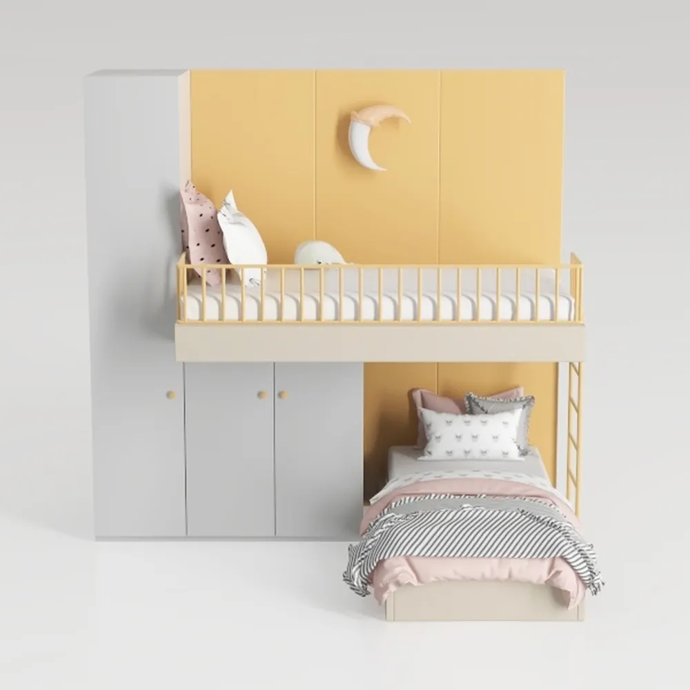 Giantex Twin Over Twin Bunk Bed, Solid Wood Bunk B