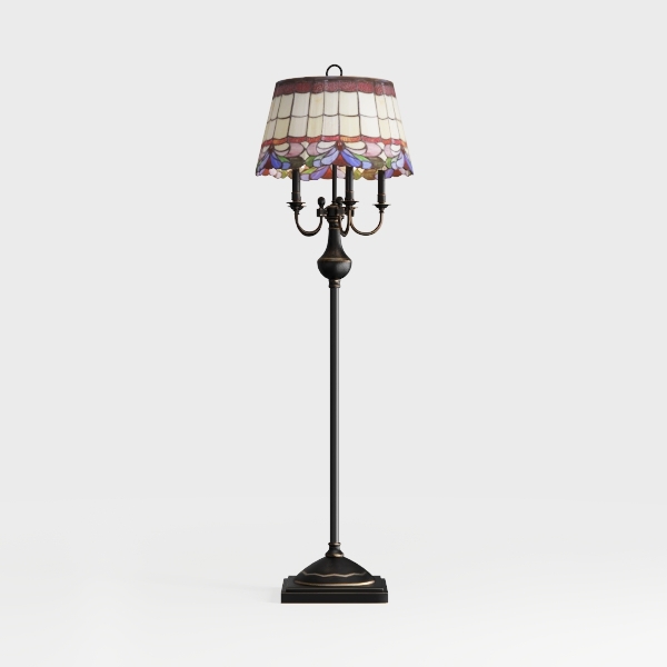 Capulina Tiffany Torchiere Floor Lamp 70 Inches 