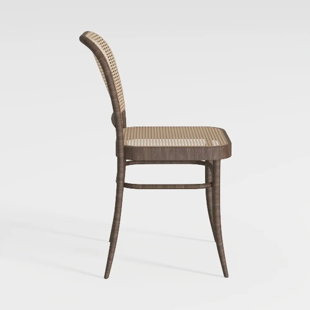 Aoowow Fabric Vintage Upholstered Side Chairs Set 