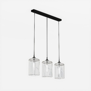 VINLUZ 5 Light LED Modern Pendant Lights, Classic