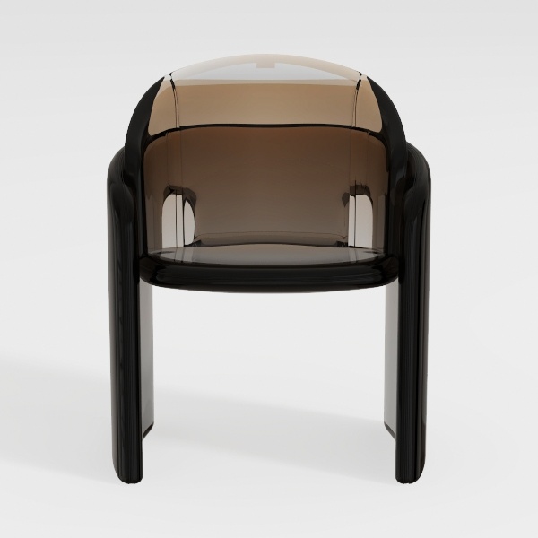 Kartell Venice Mat, Sedia, Nero mat, set da 2