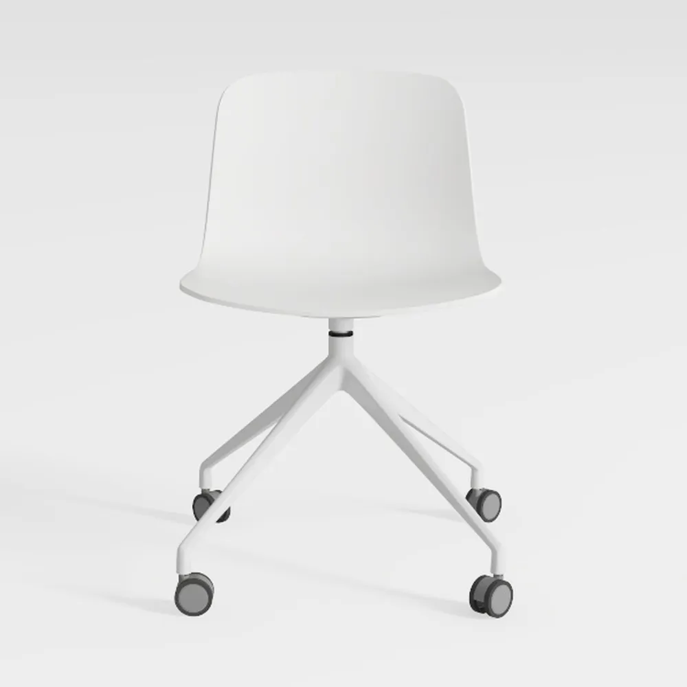 Small Home Office Chair - Armless Mid Back Desk