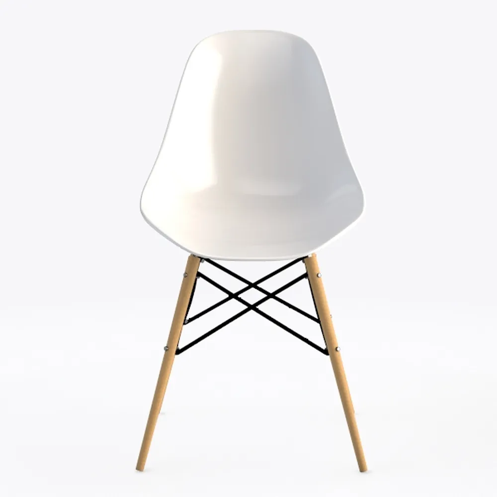 CangLong Modern Mid-Century Shell Lounge Plastic