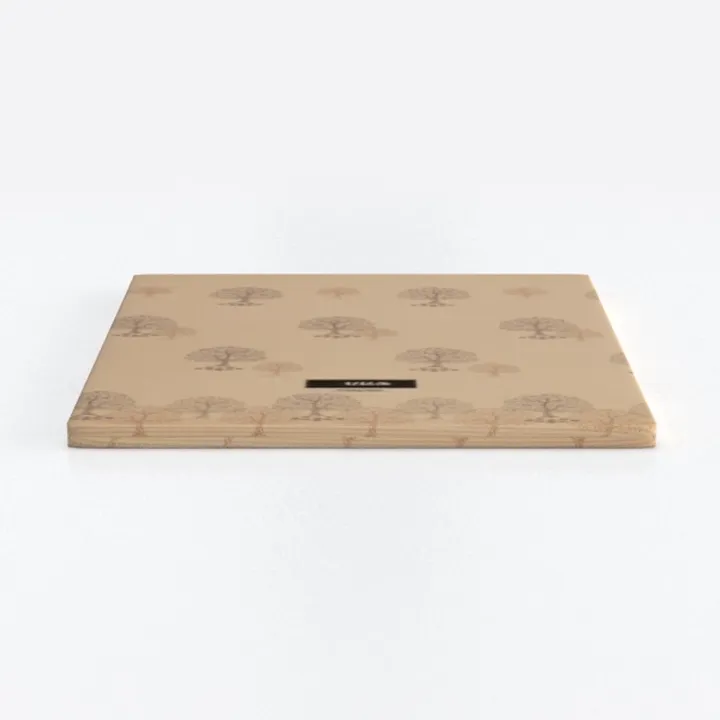 Minimalist Solid Wood Square Tabletop Decorative 3D Model