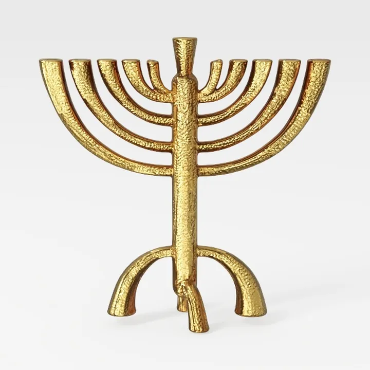 Zion Judaica Transitional Classic Menorah_ai generated