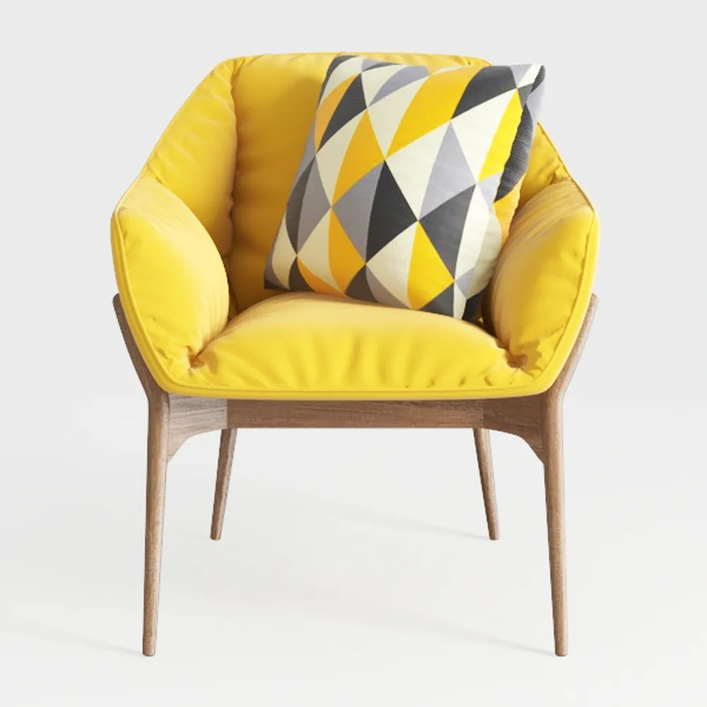 Modern Accent Chair, Velvet Arm Chair Leisure