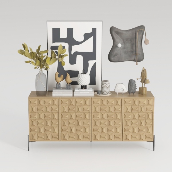 UEV 3PCS Dresser and Nightstand Sets for Bedroom