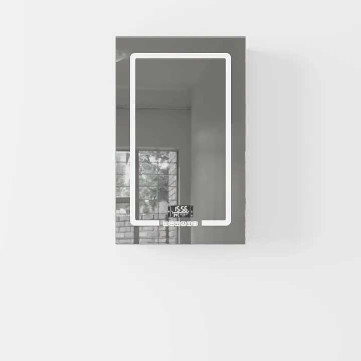 24x30 Lighted Medicine Cabinet with Mirror, Sand