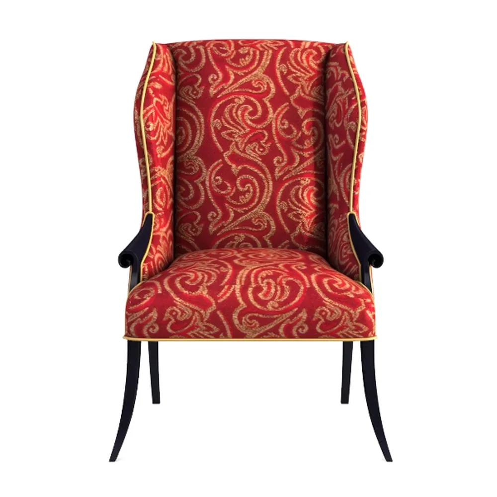 Aoowow Fabric Vintage Upholstered Side Chairs Set 