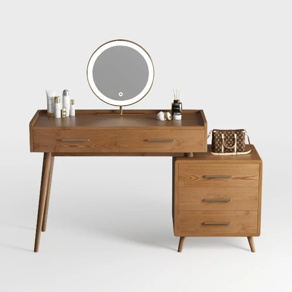 Traditional Home Office Desk with 2 Storage Drawer