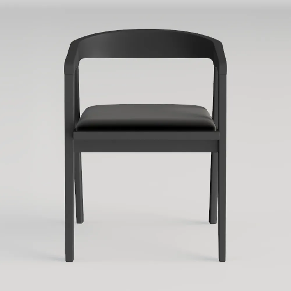 Faux Leather Dining Chairs Set of 2 Upholstered