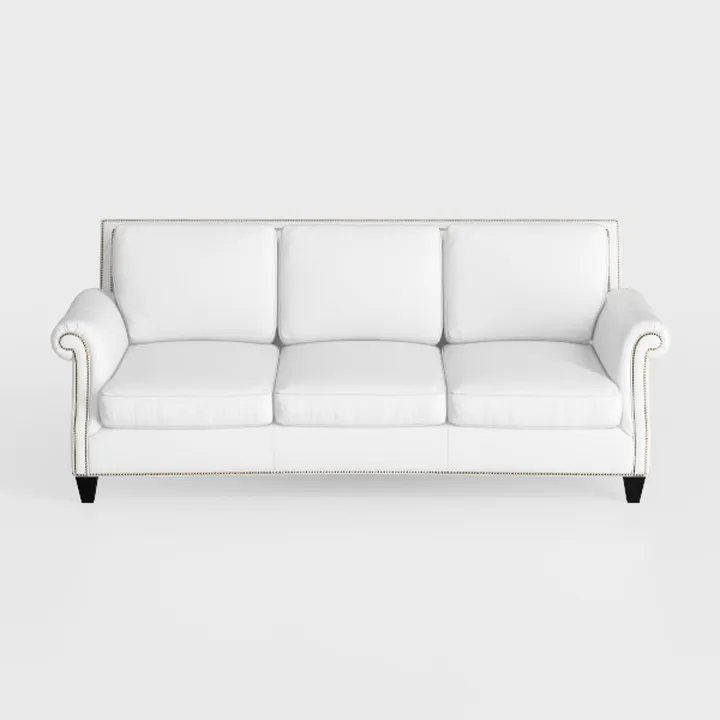 Comfortable 83 Inch Classic Upholstered Sofa with