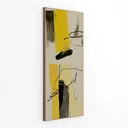 Minimalist Abstract Wall Art Decor 3D Model Right 45 Degree View