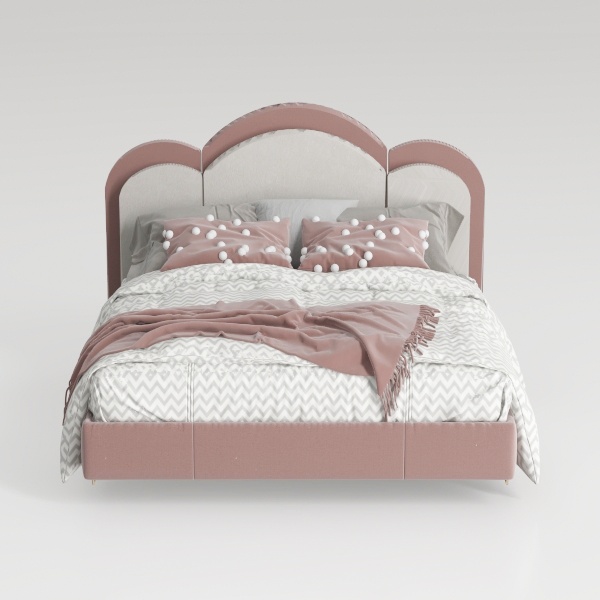 GarveeHome Upholstered Twin Bed Frame with Led