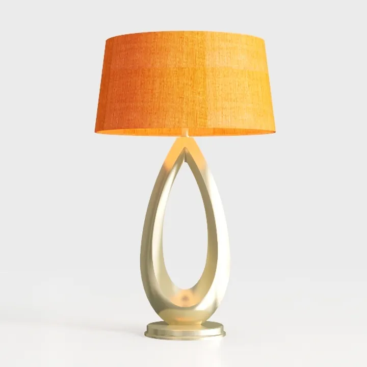 Sculptural Table Lamp Set of 2 with USB Ports For