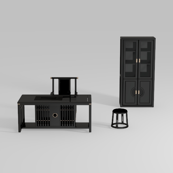 63 Inches L Shaped Standing Desk, Rattan Executive