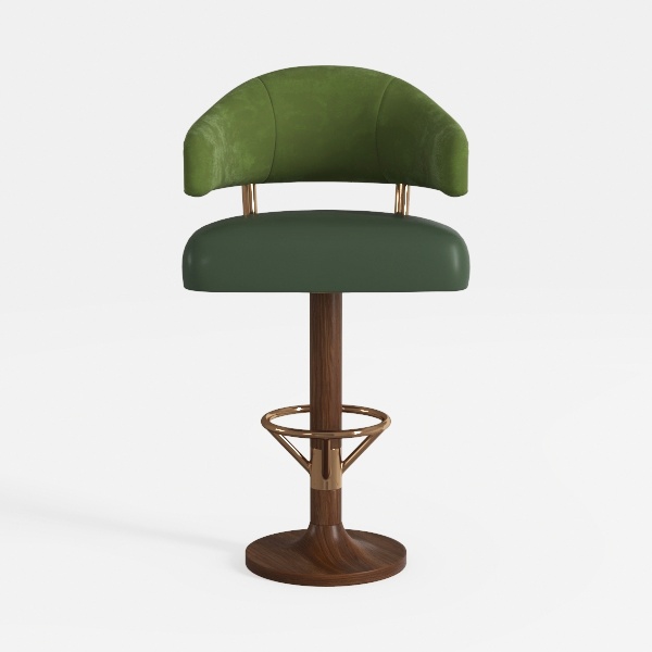 Bar Stools Modern PU Leather Adjustable Swivel