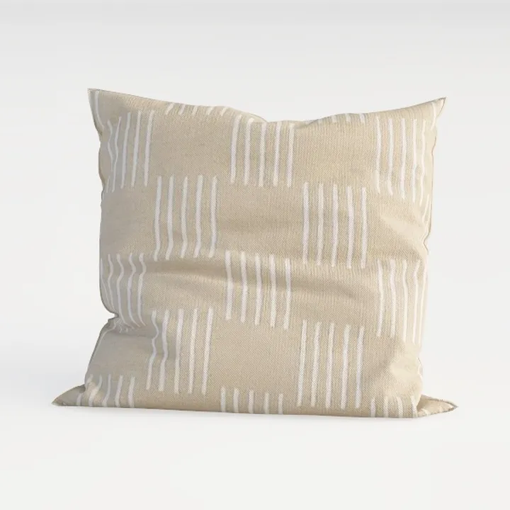 Double Stitch Checkered Throw Pillow Covers - 100%