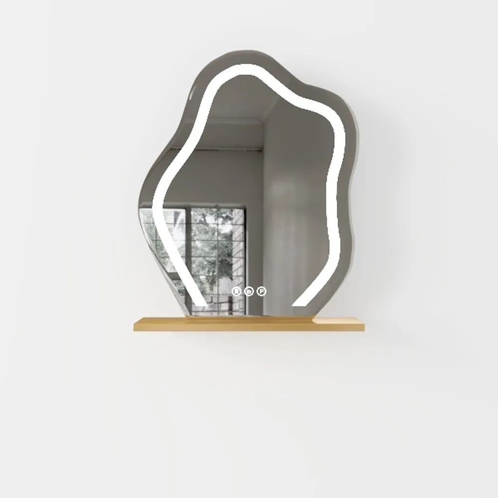 Irregular Asymmetrical Wall Mirror for Living Room