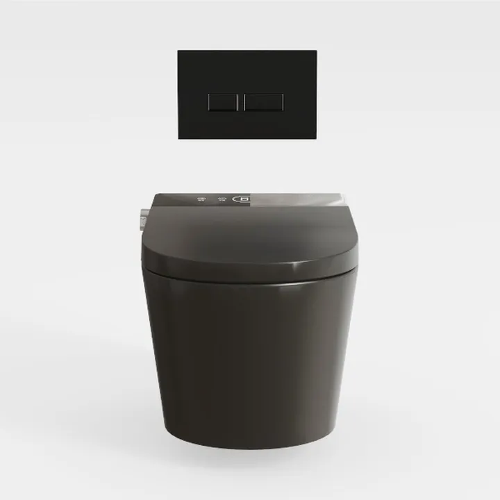 Black Smart Toilet with Full Functionality, Dual