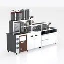 kitchen operating table-Brunch Right 45 Degree View