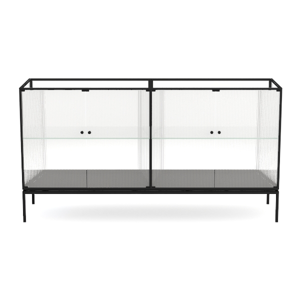 SEI Furniture Knox Mirrored 2-Tier Coffee Table, 4