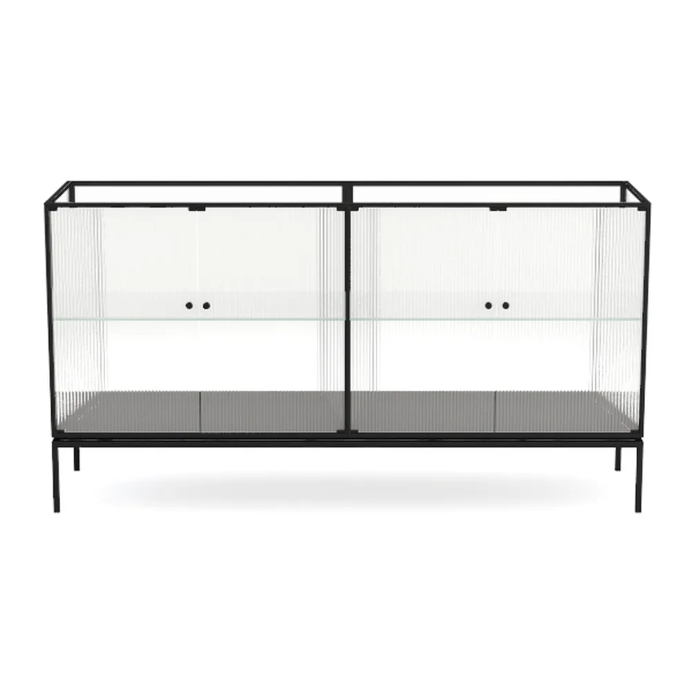 SEI Furniture Knox Mirrored 2-Tier Coffee Table, 4