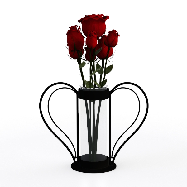 Golden Hydroponics Vase Decoration Living Room Table Desktop Decoration Dried Flowers Flower Arrangement Green Flower Hydroponic